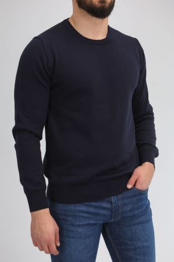 Slika Pamucni dzemper - DARK NAVY (TEGET)