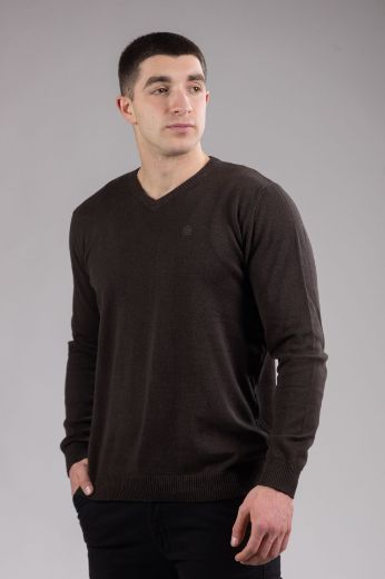 Slika Pamucni dzemper - DEEP MOCHA