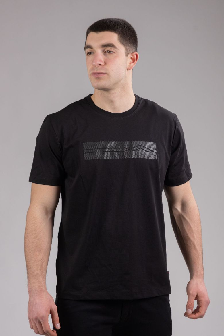 Slika Majica pamucna - CRNA - sa stampom