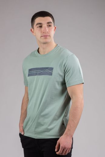 Slika Majica pamucna - SVETLO ZELENA - sa stampom