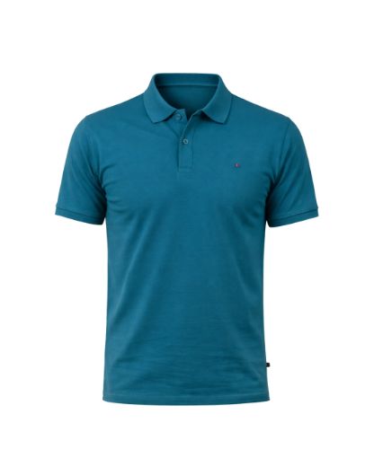 Slika Majica sa kragnom - OCEAN TEAL