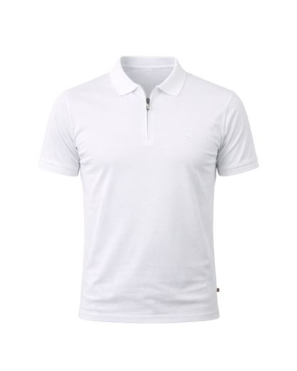 Slika Majica ZIP sa kragnom - WHITE
